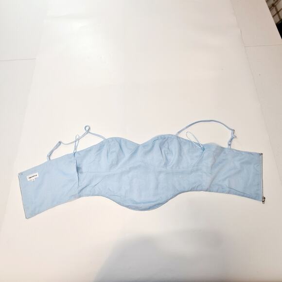 Superdown Janet Corset Top in Light Blue XL - Picture 7 of 11